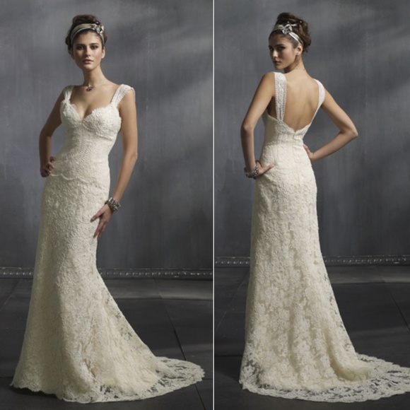 lazaro lace wedding dresses